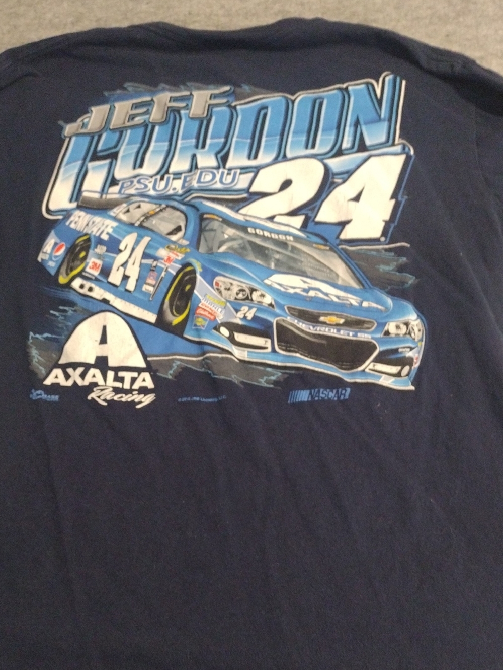 Chase Authentics Navy & Light Blue Racing Graphic Tee